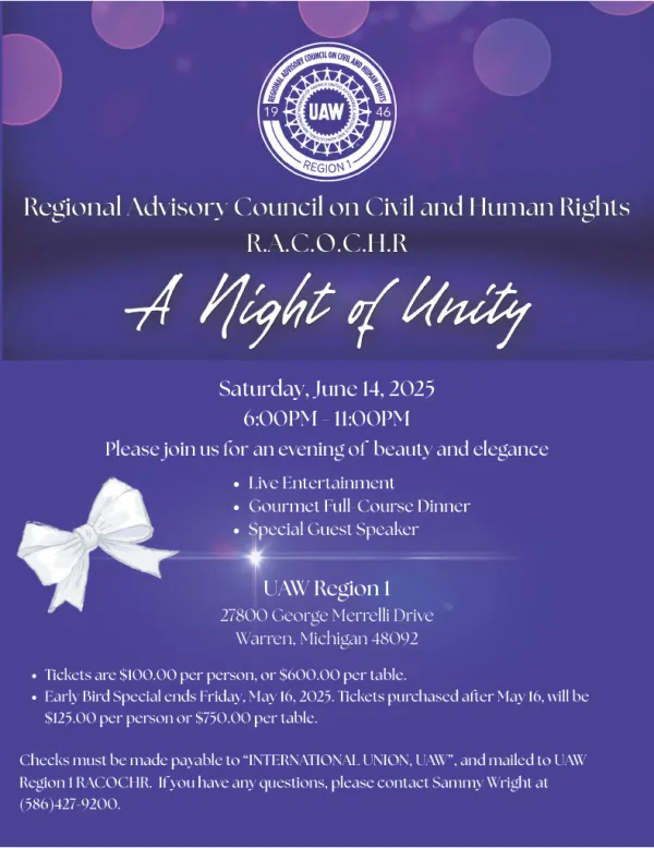 RACOCHR - A Night of Unity Event